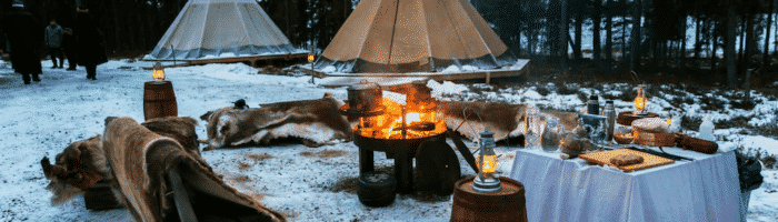 Luxus camping i Lapland, Sverie