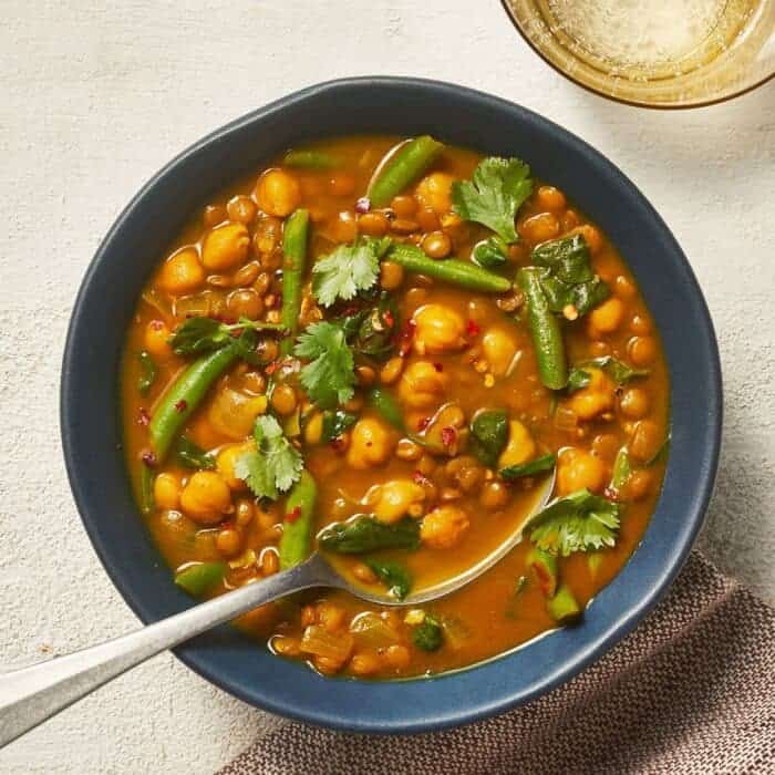 vegansk linsesuppe til nytår, perfekt til vægttab