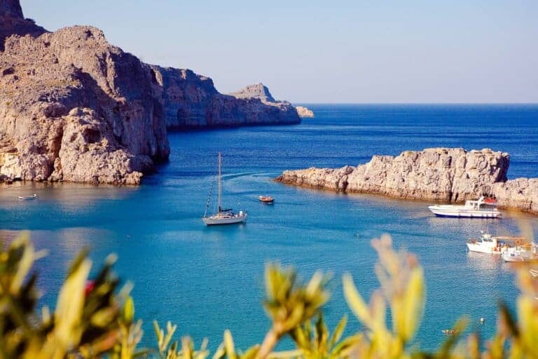 Direkte til Rhodos fra Ålborg, Nordjylland 7 Græske øer - Rhodos, Lindos bugten