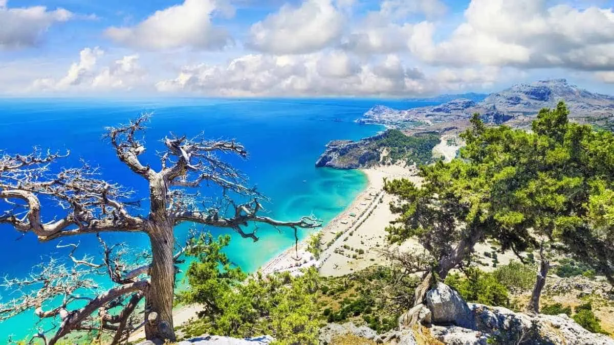 Rhodos, de skønneste strande og kyster, Grækenland