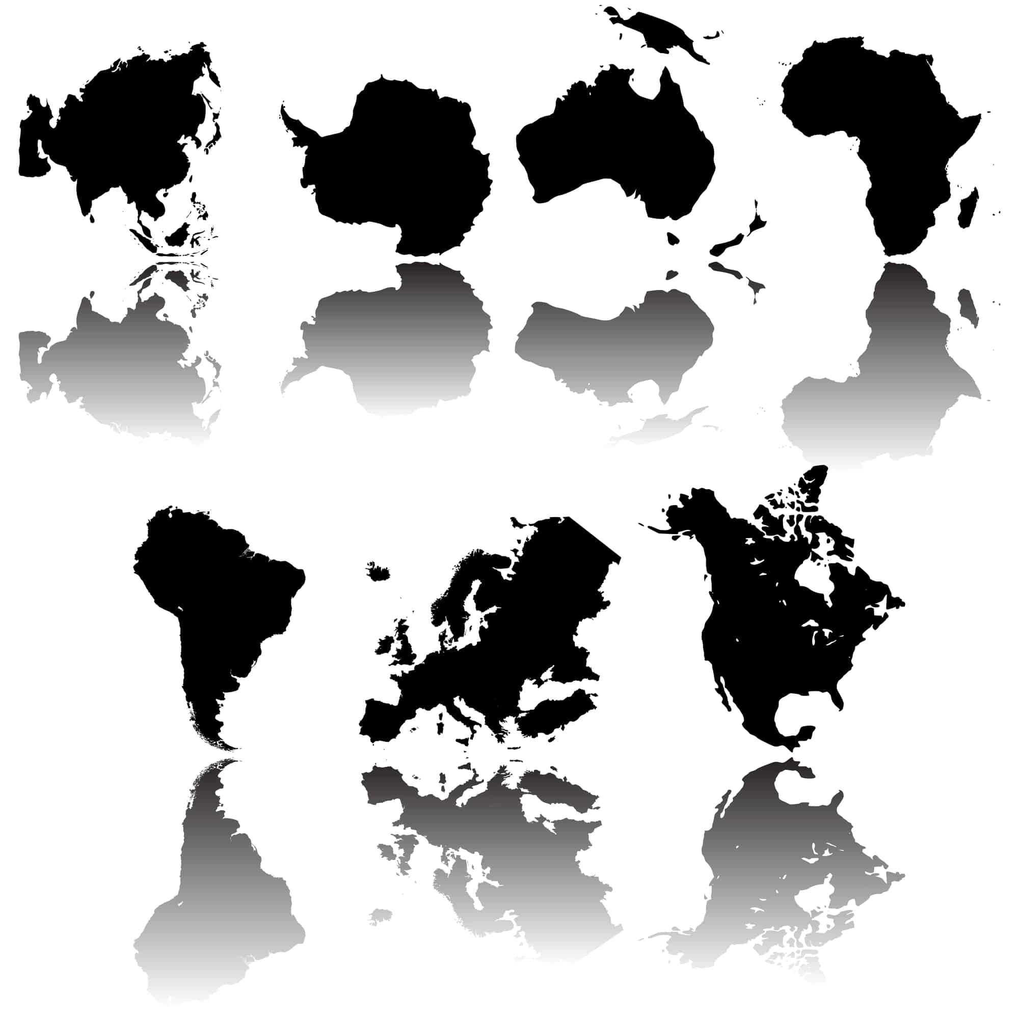 7 Continents maps
