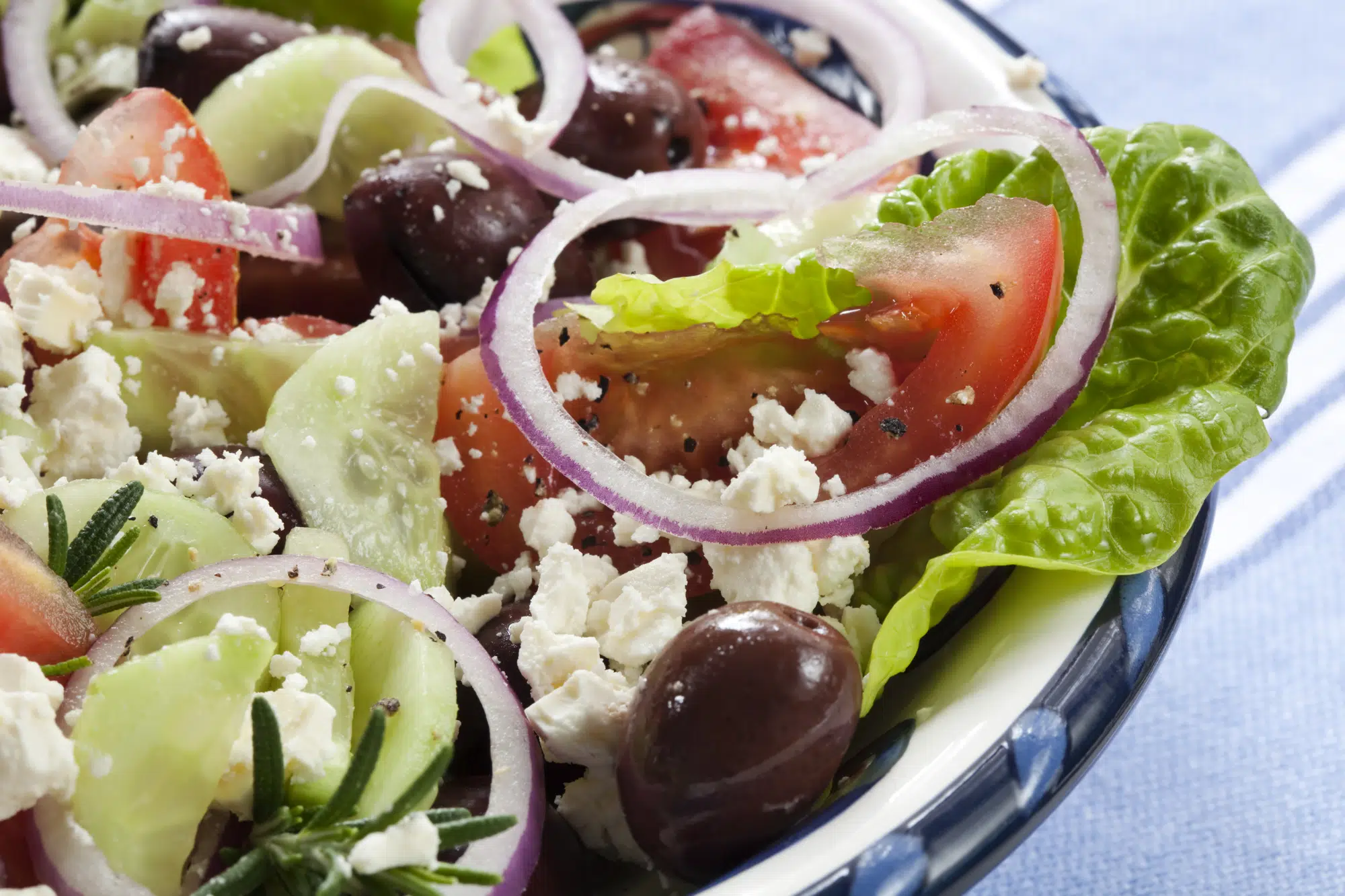Græsk salat, en klassiker, græsk mad