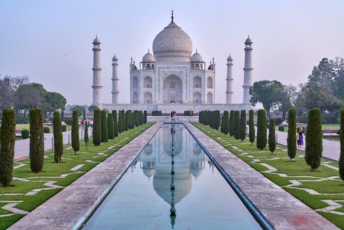 Taj mahal, rejser til Indien