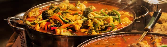 Vegetable curry - Indian food takeaway
