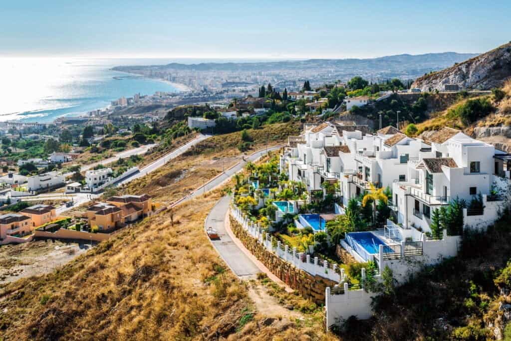 Fuengirola er aldrig mere end 5-10 minutter fra stranden, Costa del sol, Sydspanien