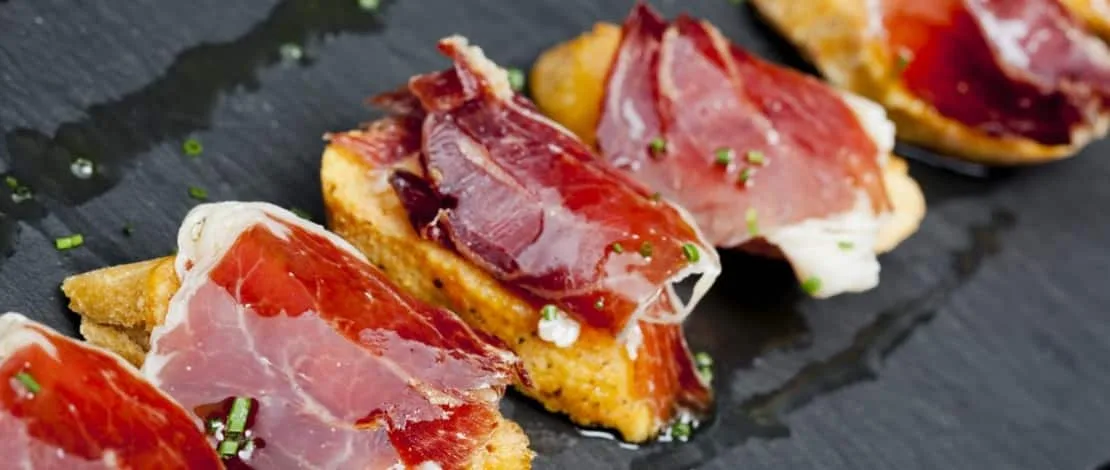 spansk skinke tapas