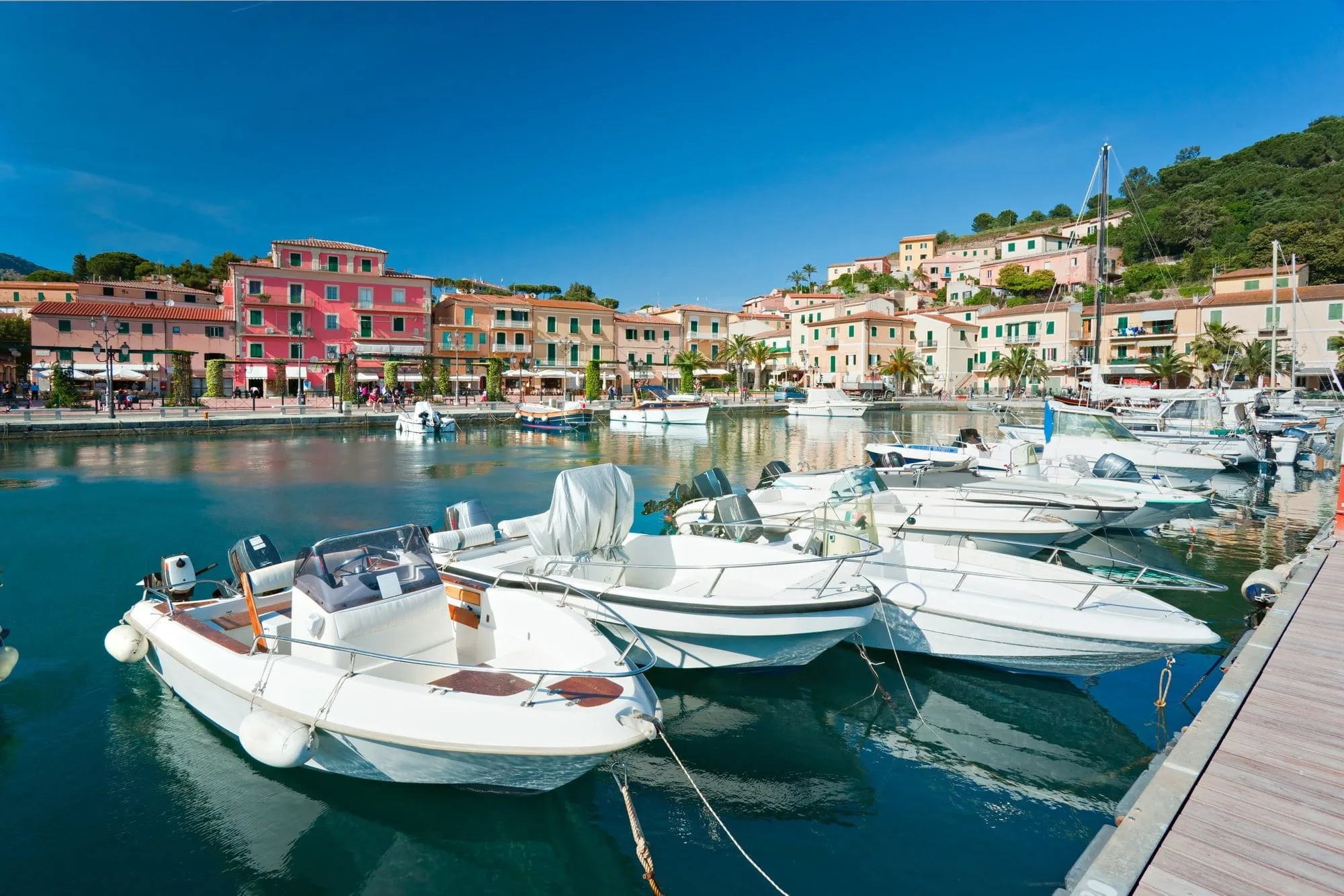 Portoazzurro, øen Elba, Italien.