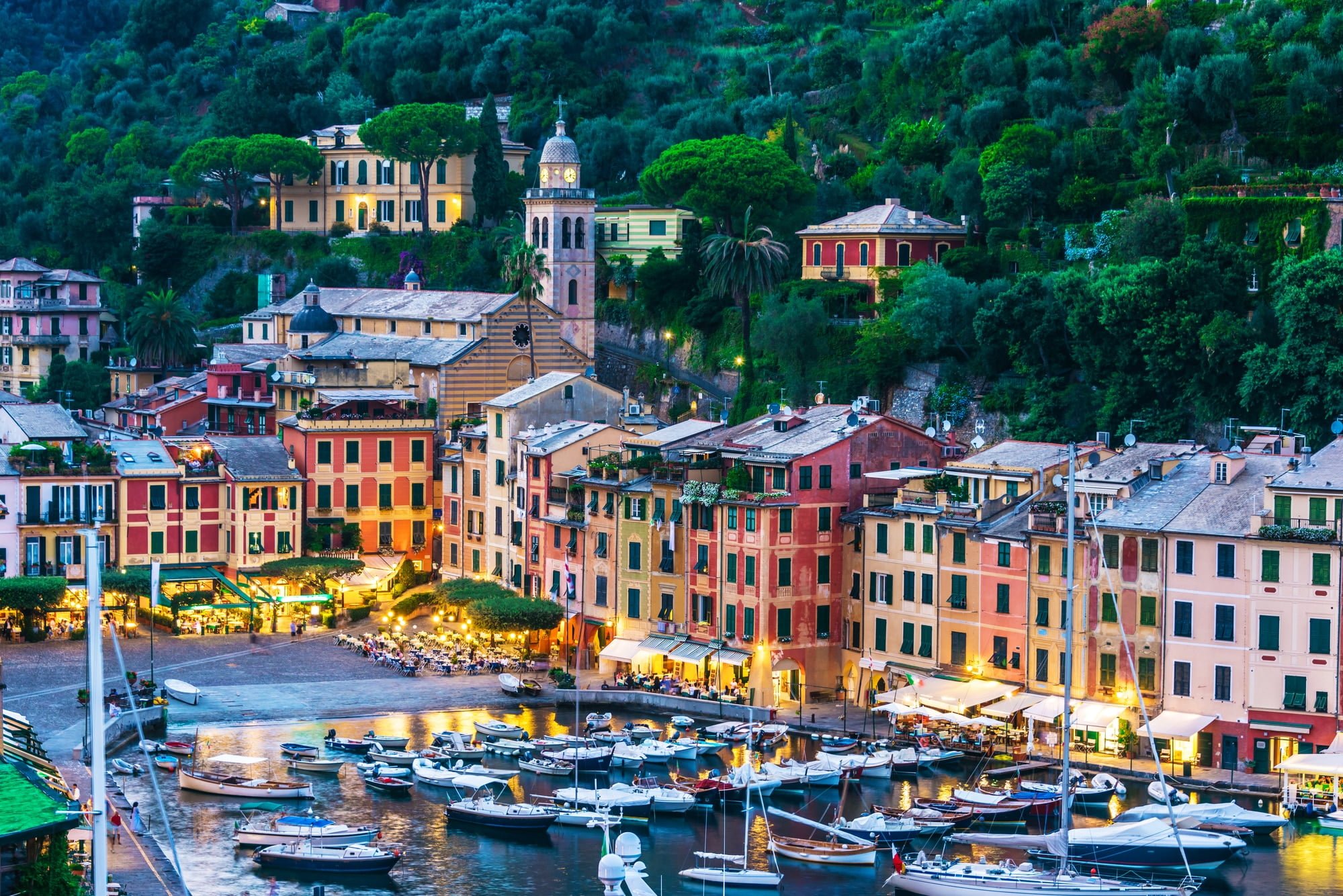 Portofino på den italienske Riviera i Ligurien, Italy
