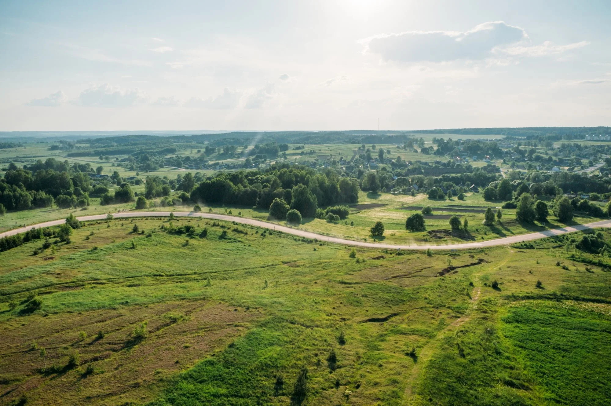 Smukt sommerlandskab i Kreva, Grodno Region, Rejser til Hviderusland