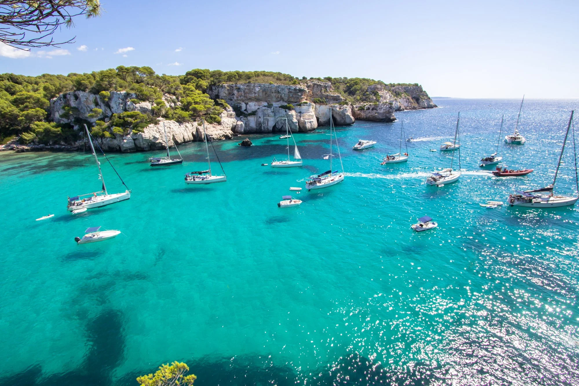 Macarella beach in Menorca, Balearic Islands, Spain