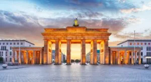 Weekend i Berlin - Brandenburg Gate at night