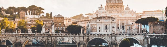 rejsen går til Rom, Italien,, de største seværdigheder