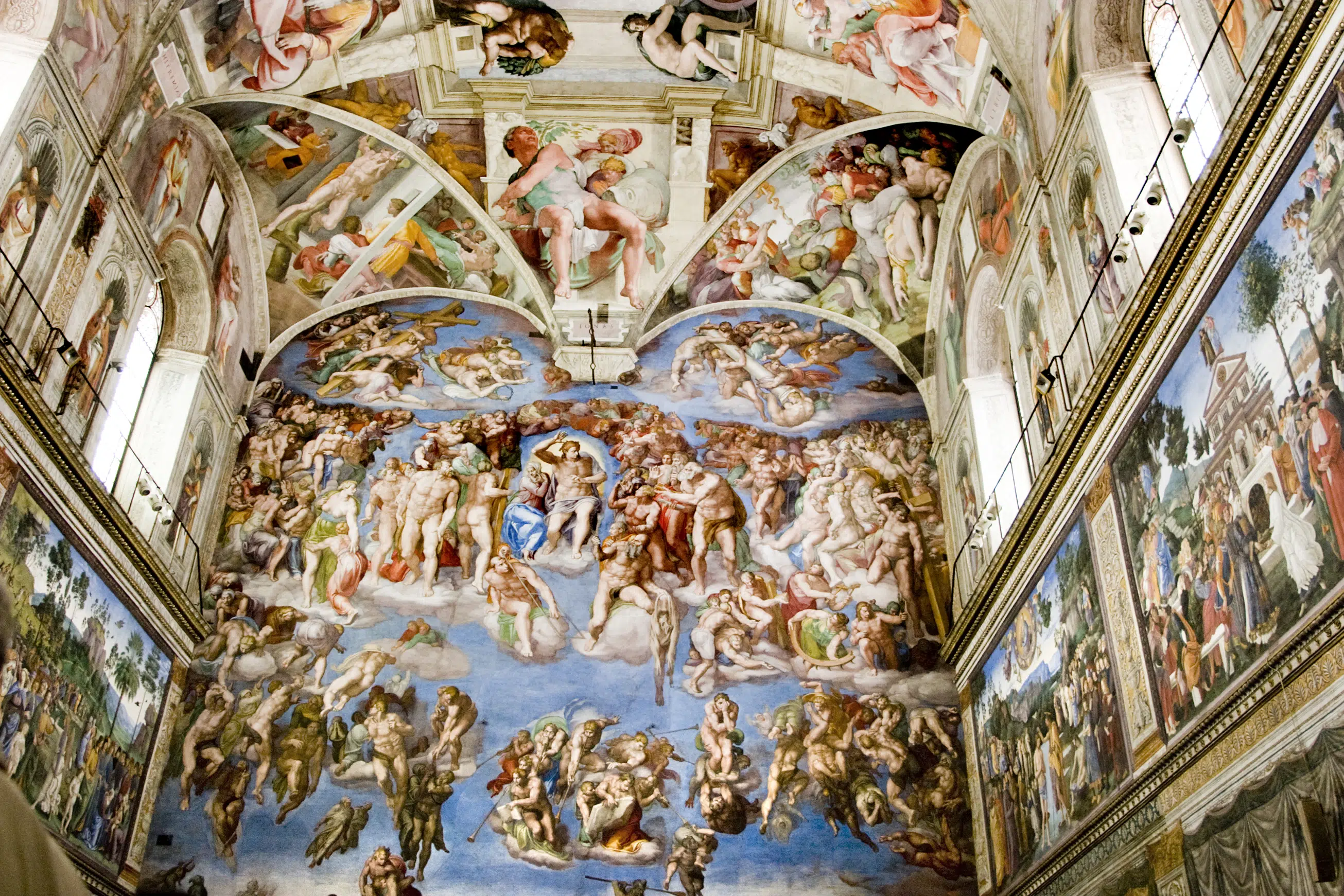 Interior of Sistine chapel the vatican museum Rome, finished by Michelangelo
