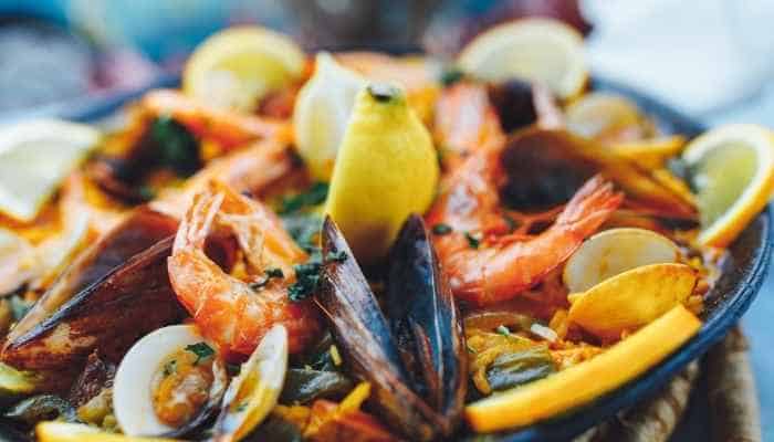 Seafood paella, spanske køkken