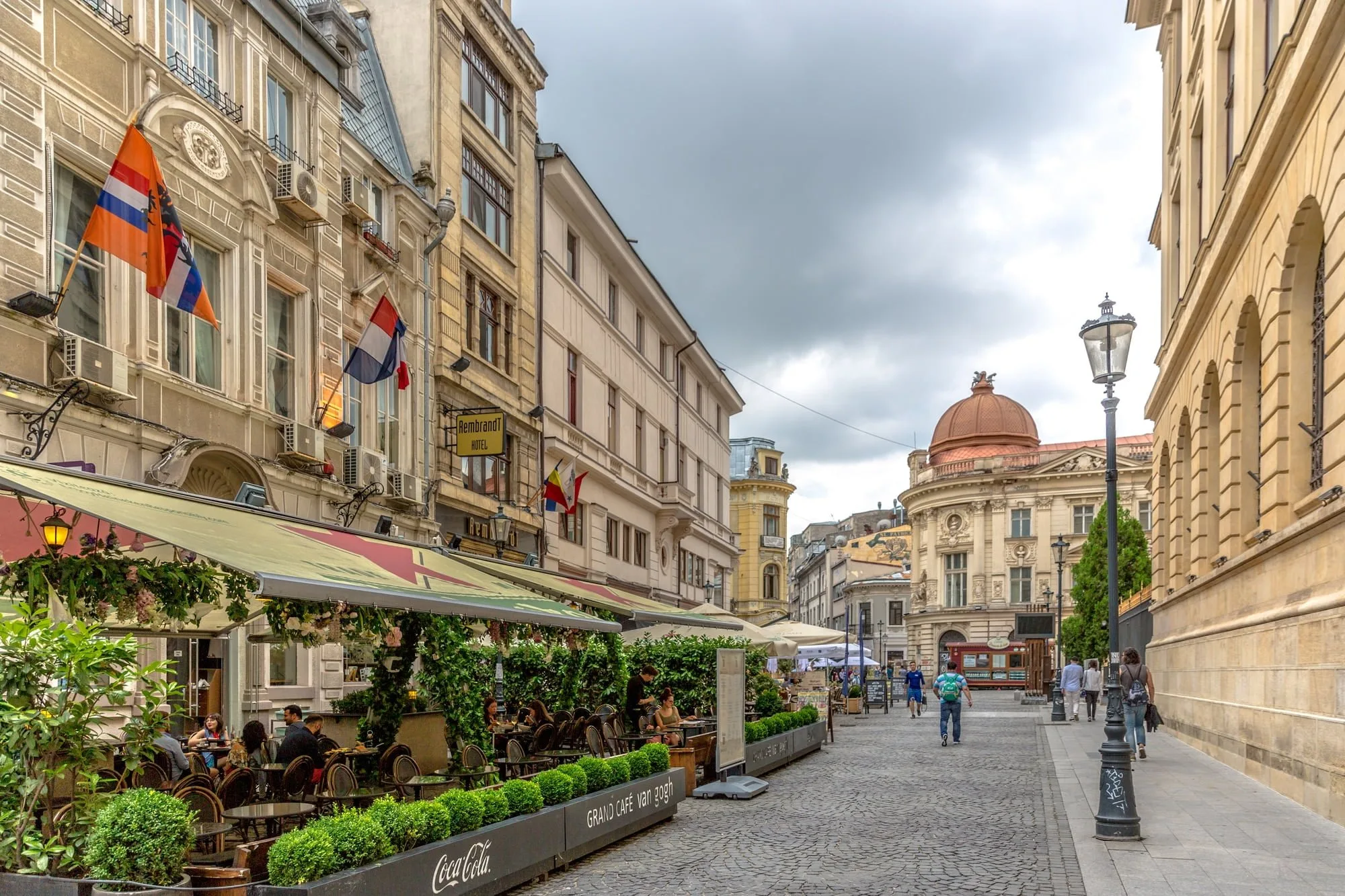 Old town i Bukarest, Rumænien