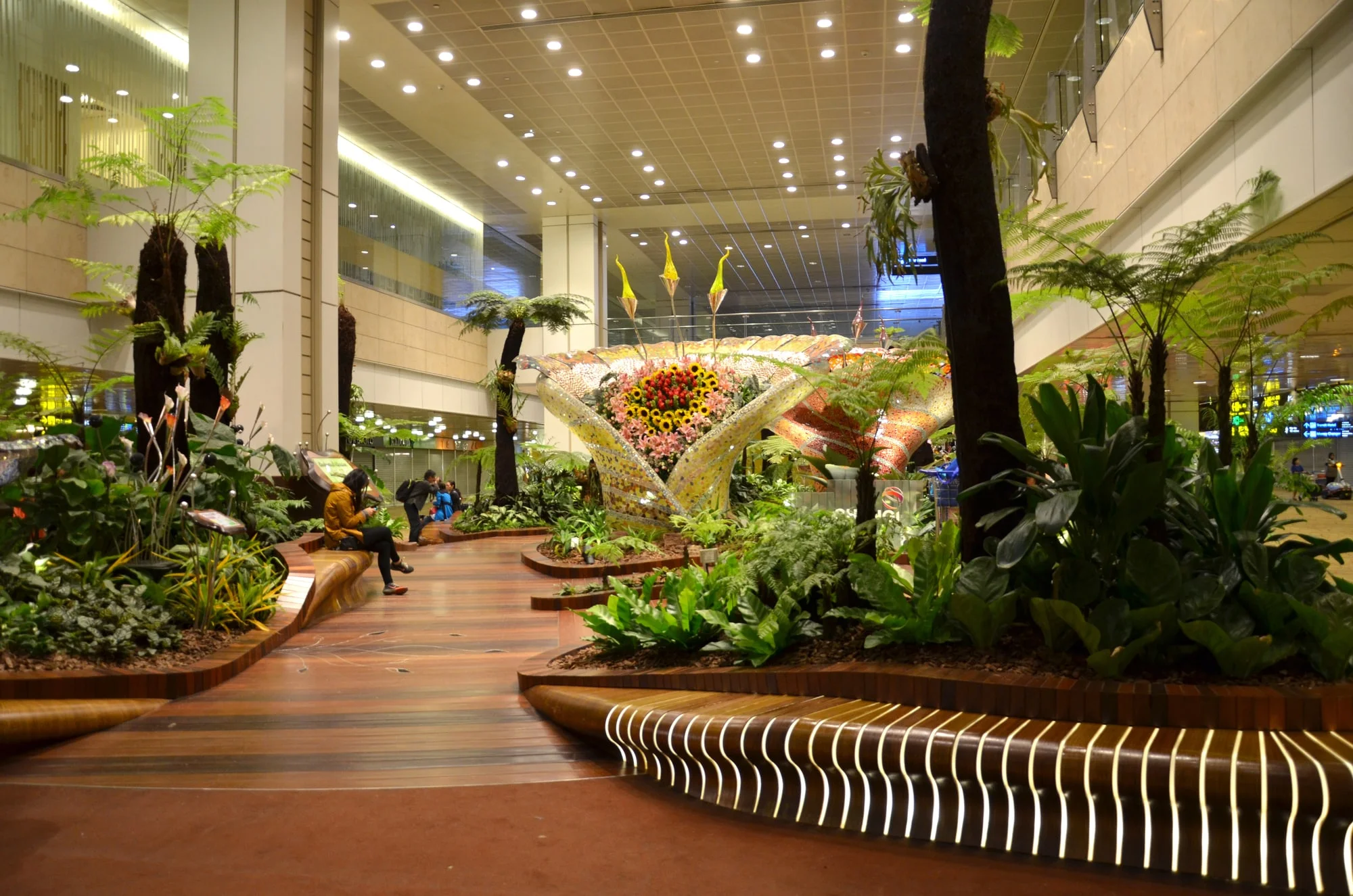 Enchanted garden at Changi international airport, Singapore