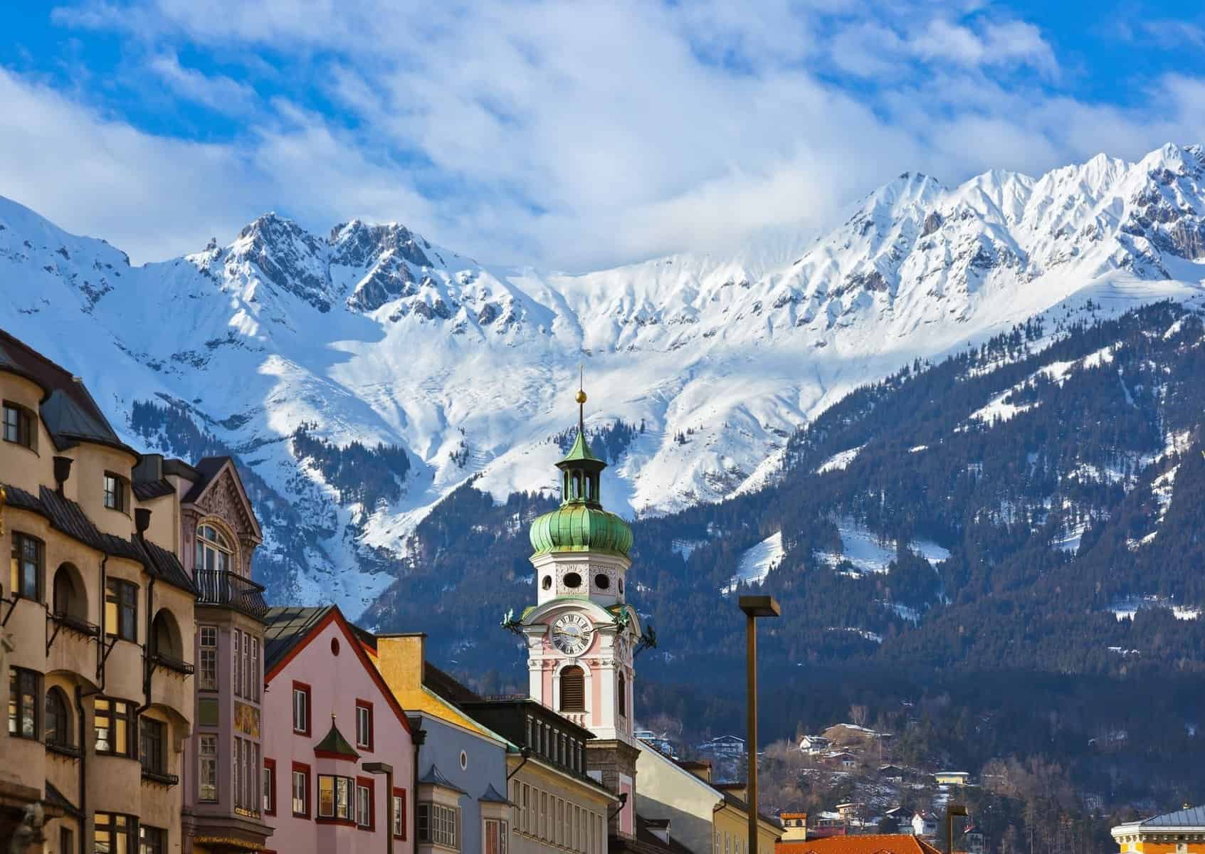 The old town of Innsbruck Austria