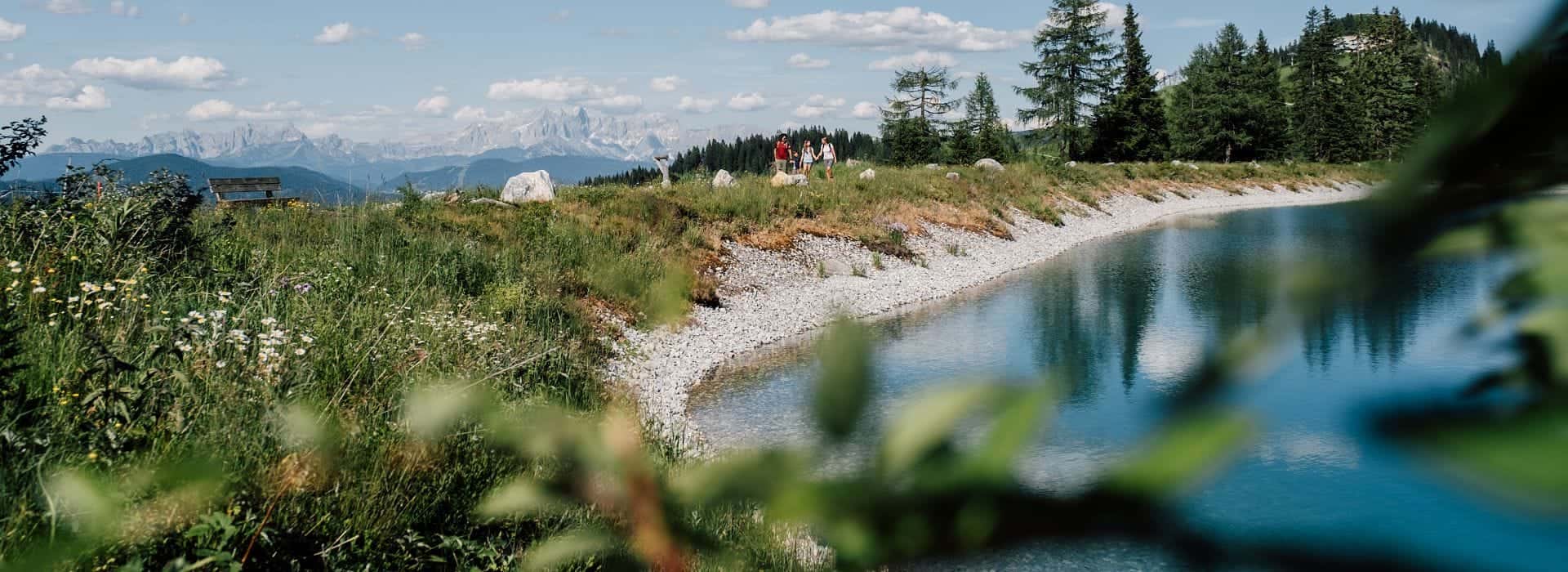 St. Johann in Salzburg, wandern-speicherteich-alpendorf, sommerferie til Østrig med tog