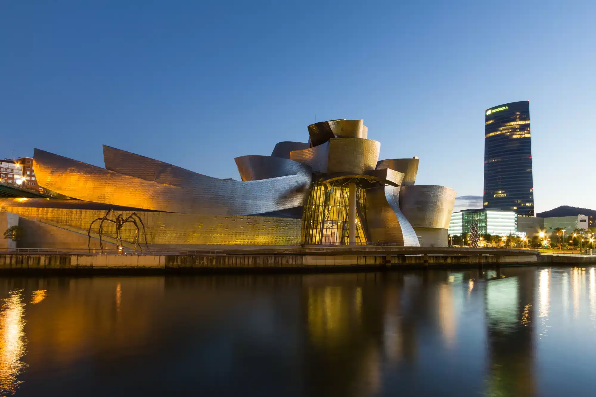 The Guggenheim Museum Bilbao is a museum of modern and contemporary art, designed by Canadian-American architect Frank Gehry, and located in Bilbao, Basque Country, Spain.