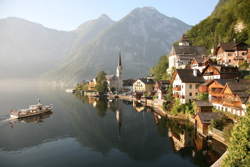 Hallstatt søen. Østrig