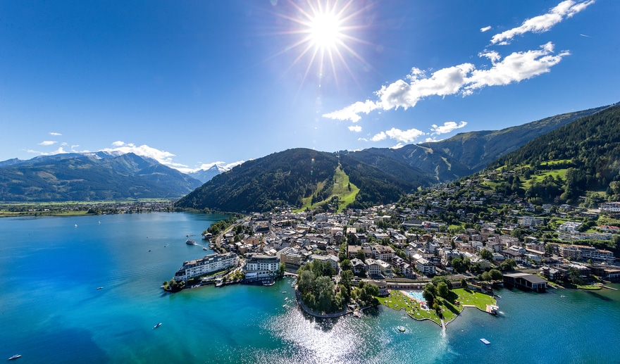 Zell am See set fra oven
