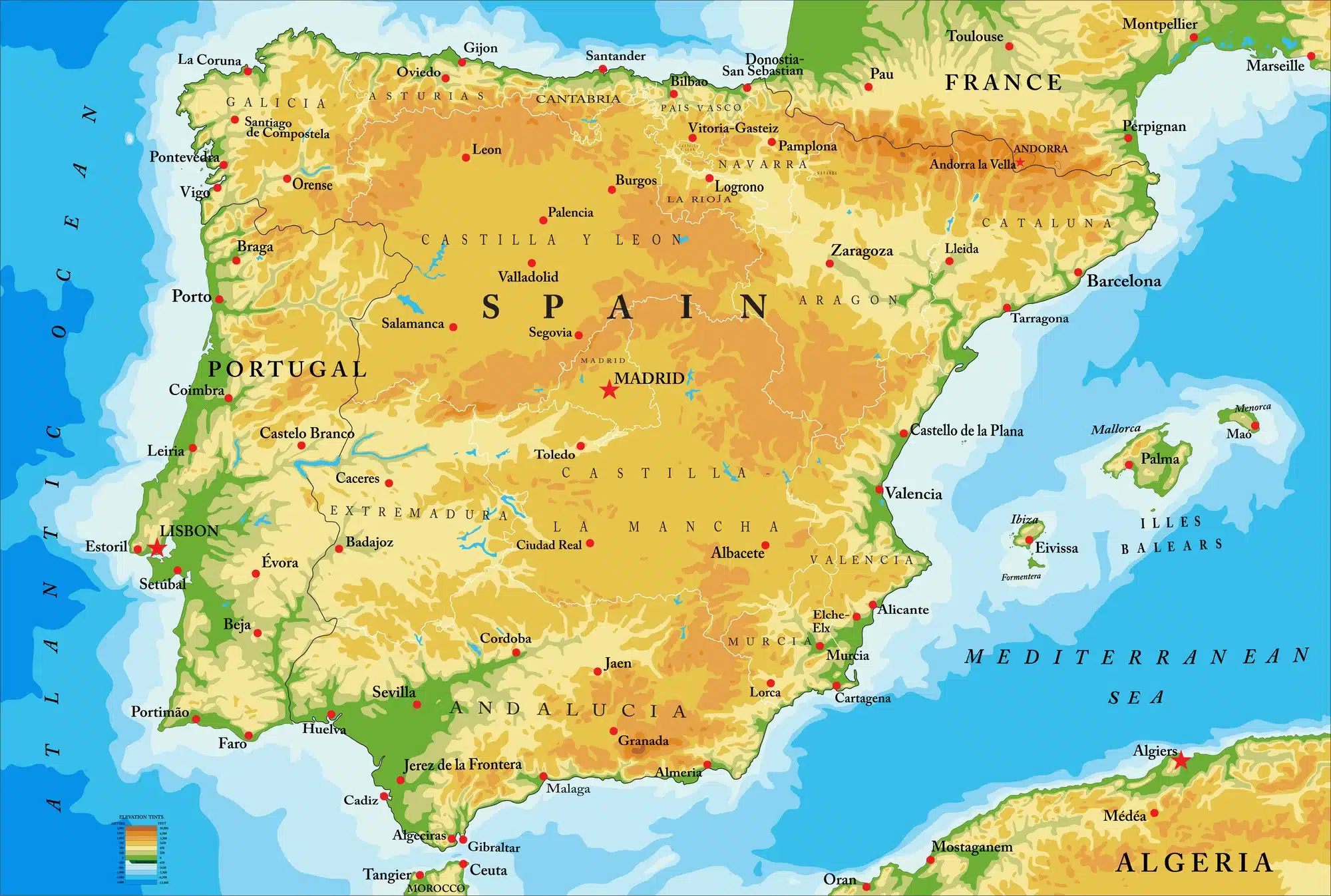 Den-iberiske-halvoe-Portugal-og-Spanien