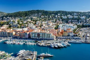 Port of Nice and Luxury Yachts, French Riviera,