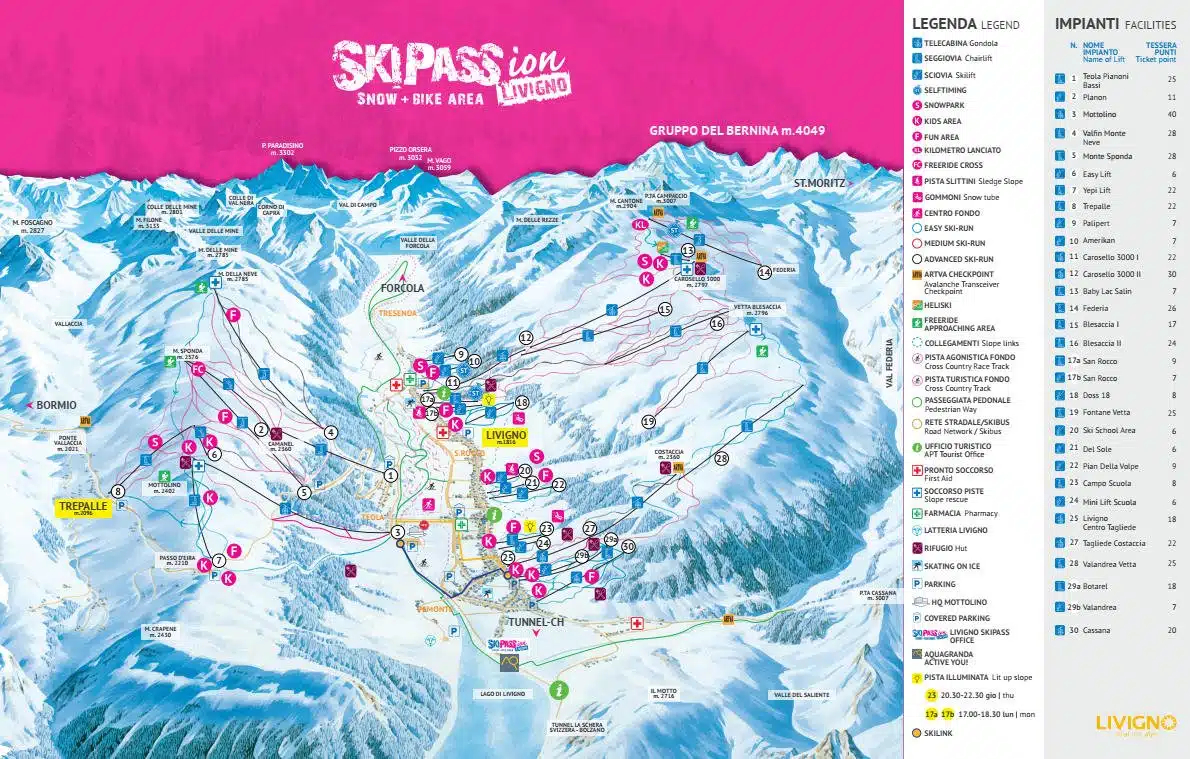 Livigno skirejse information 2 Livigno skirejse Information