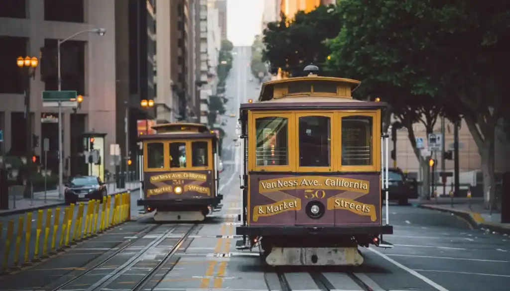 Cable Cars in San Francisco.