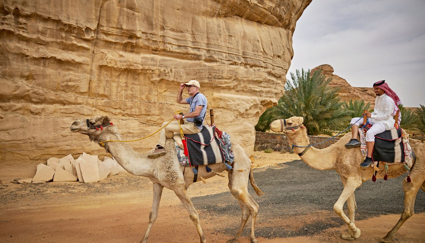 Camel riding in AlUla, Saudi Arabien