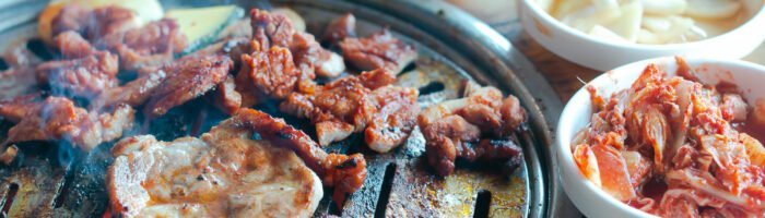 Koreansk traditionel grill svinekød