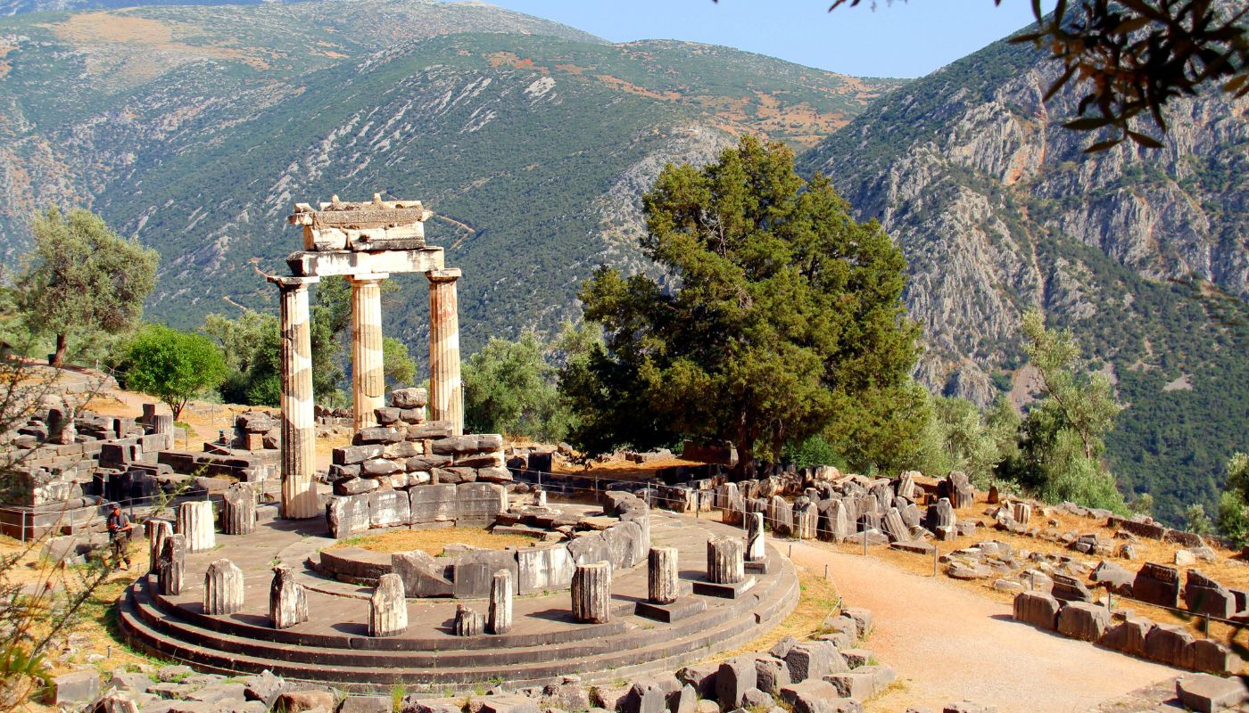 Det gamle græske Delphi-tempel
