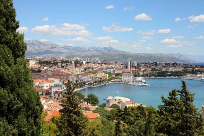 Rejsen til Split i Kroatien