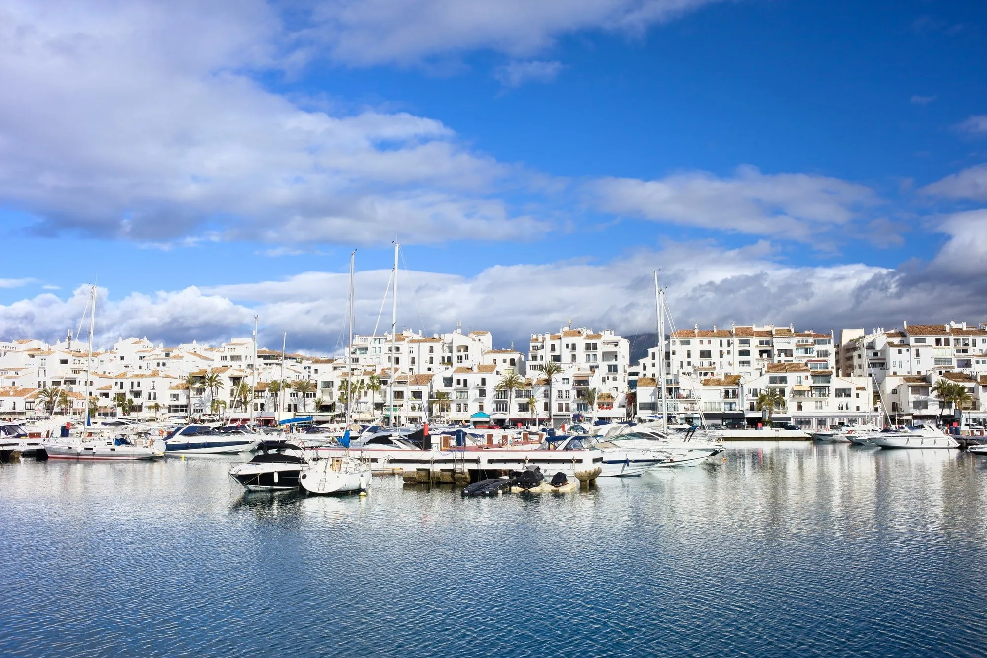 Puerto Banus Marina på Costa del Sol, Sydspanien