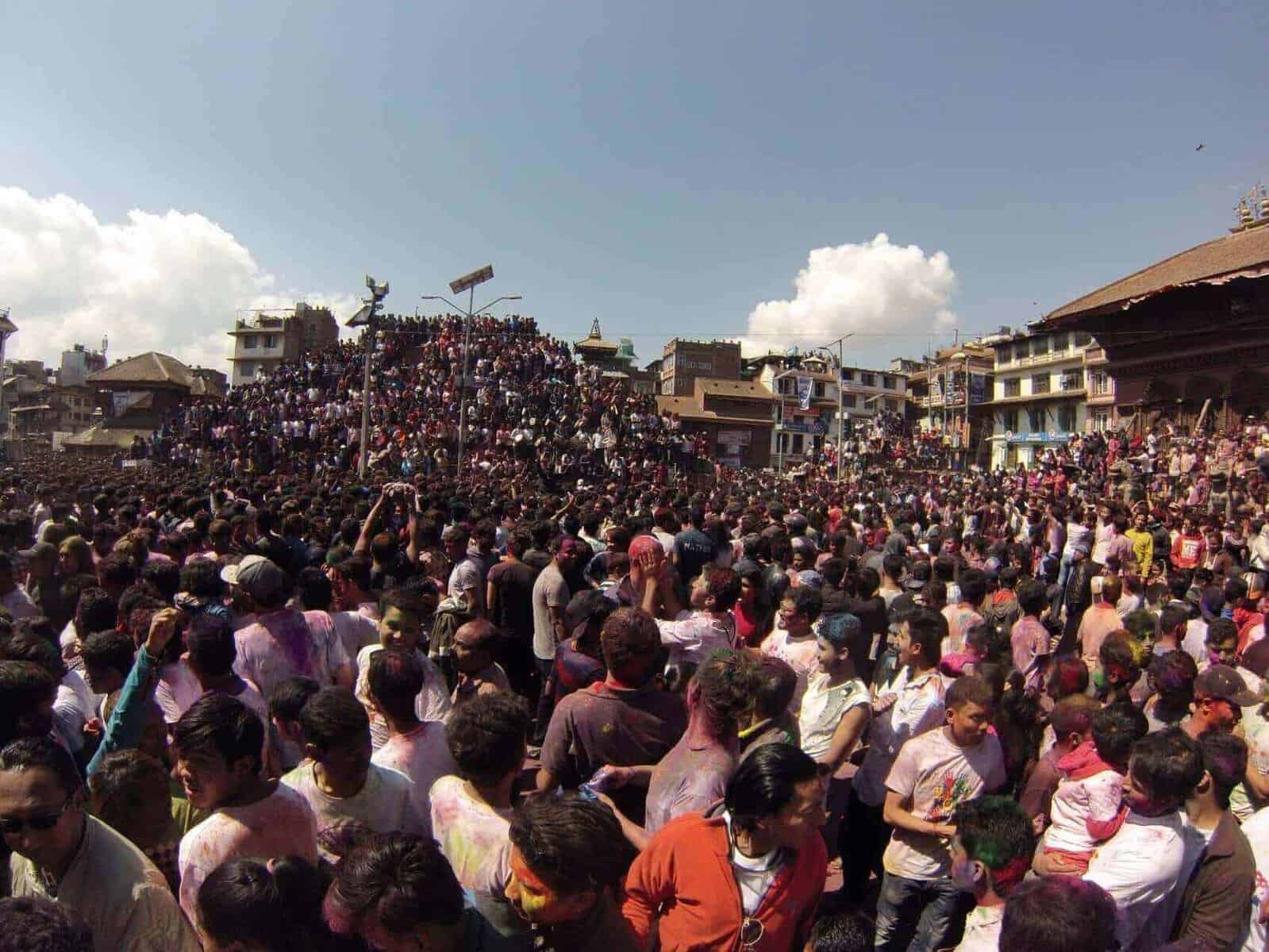 Holi forårsfesten i Nepal