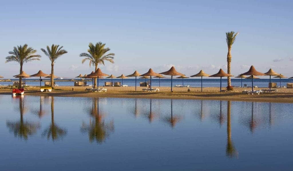 Hurghada resort i Egypten