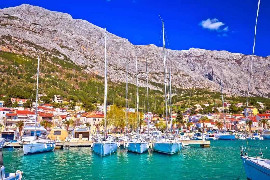 Makarska riviera i Dalmatien