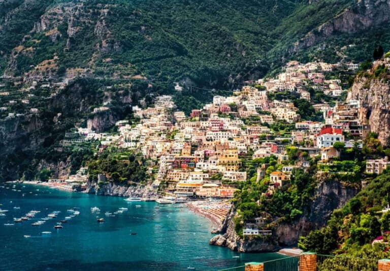 Positano på Amalfi kyste