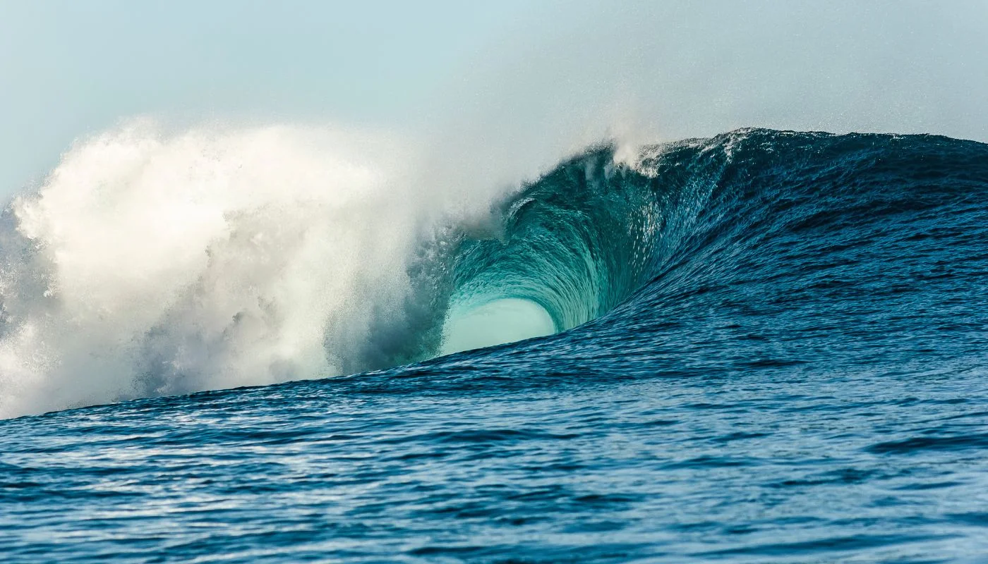 Surfing Tahiti