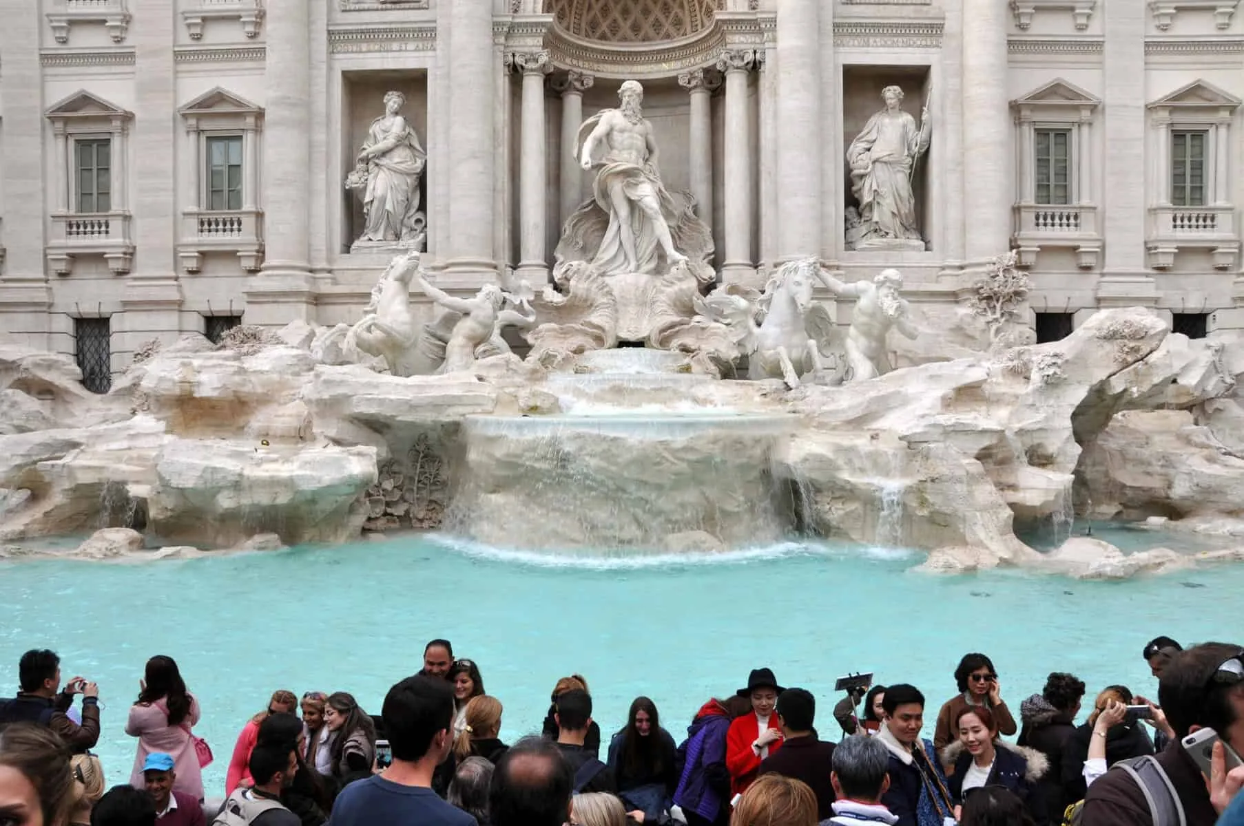Trevi Fontænen Fontana di Trevi i Rom