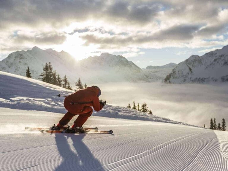 Kleinwalsertal - fra morgenbordet ud på pisten 9 Kleinwalsertal – fra morgenbordet ud på pisten