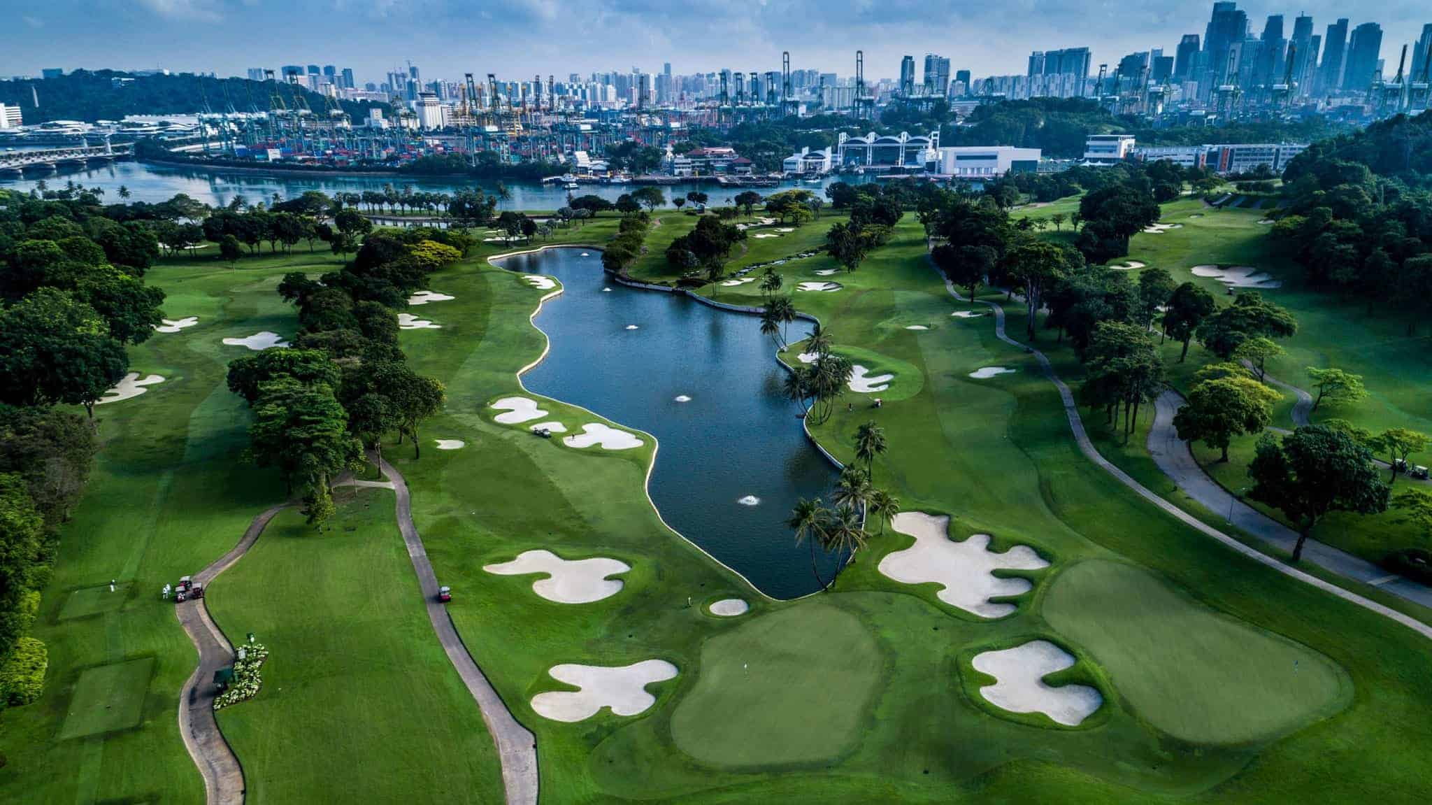 Sentosa Golf Club, midt i Singapore
