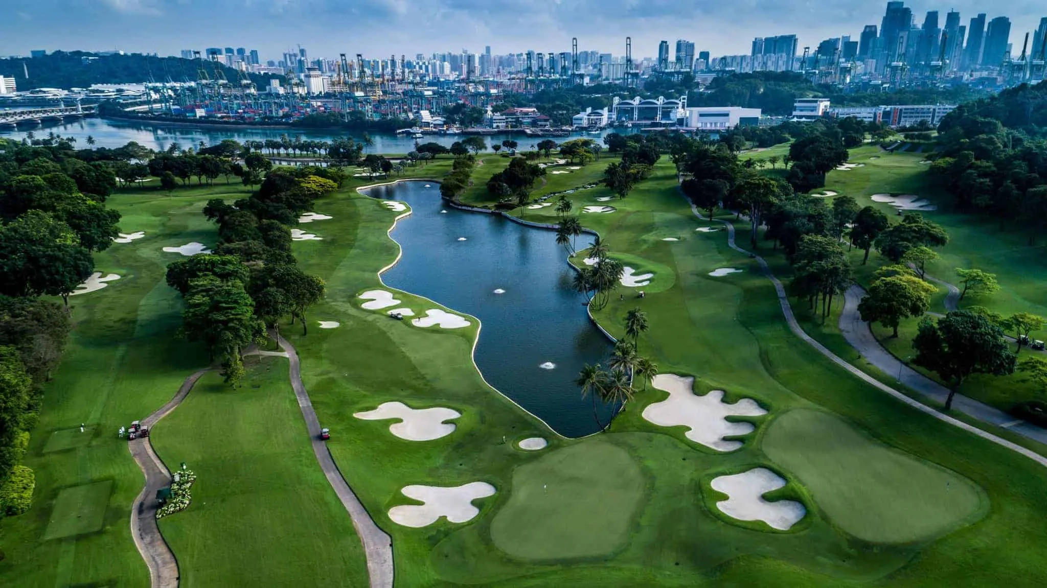 Sentosa Golf Club, midt i Singapore
