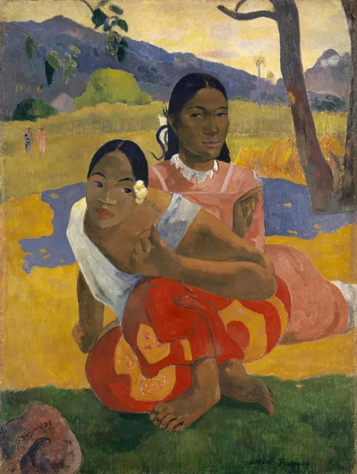 Paul Gauguin, og berømt Tahiti motiv