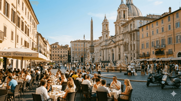 Piazza Navona i Rom 8 Piazza Navona Rom Italien