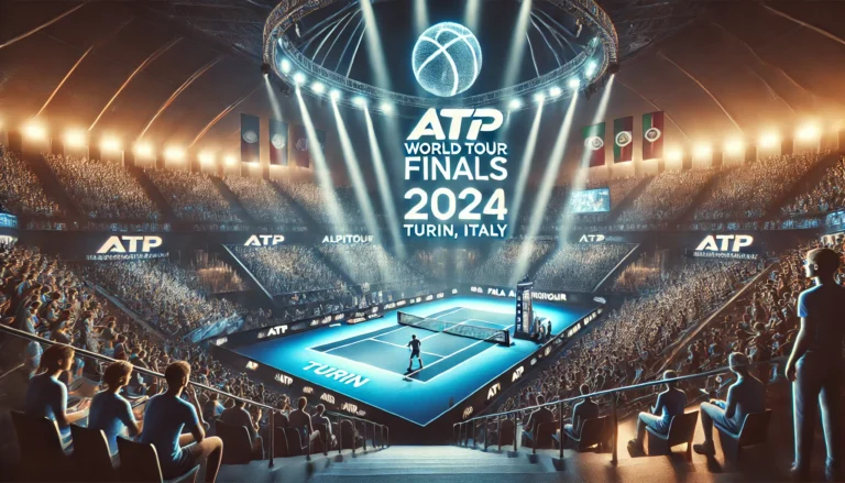 The 2024 ATP tennis Finals 13 ATP World Tour Finals 2024 in tennis, set in the Pala Alpitour arena in Turin, Italy.