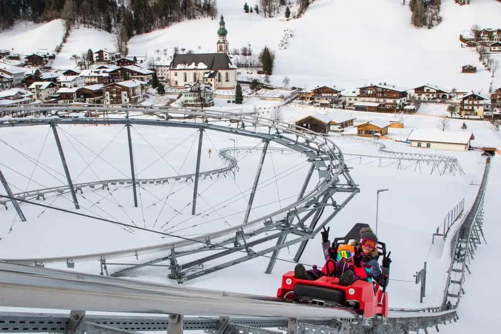 Alpine Coaster hang glider in the family experience Drachental Wildschönau