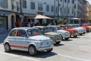 Fiat 500 Club Isonzo møde. Fiat 500, italiensk Cinquecento