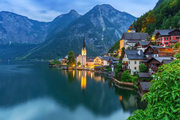 Hallstatt i Østrig