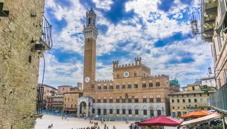 Siena, Toscana, verdenss mest besøgte lande